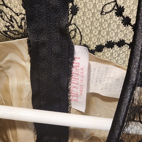 Little girls black lace overlay sleeveless dress size 7/8 - Picture 4 of 11